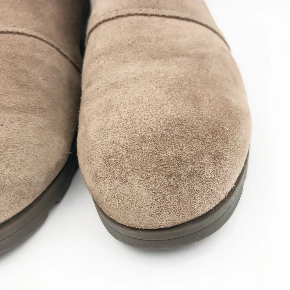 SOREL Boots Womens 6 Emelie Tan Suede Chelsea Ankle Boot Waterproof or Youth 5